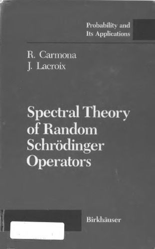 Spectral Theory of Random Schrödinger Operators