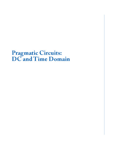 Pragmatic Circuits: D-C and Time Domain