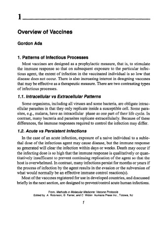 Vaccine Protocols (Methods in Molecular Medicine)