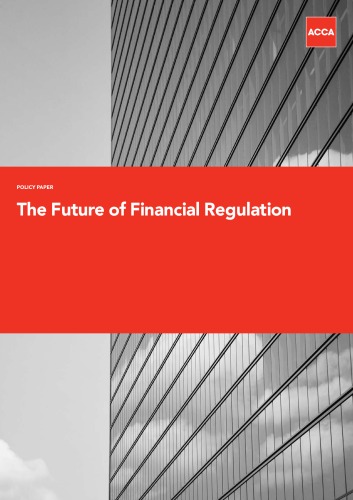 The future of financial regulation