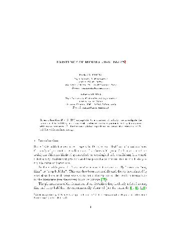 Existence of minimal H-bubbles