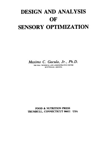 Design and Analysis of Sensory Optimization (Harvard Educational Review)