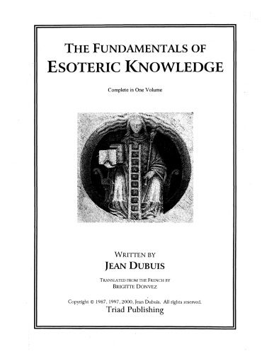 The Fundamentals Of Esoteric Knowledge
