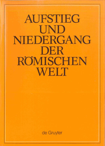 Aufstieg und Niedergang der römischen Welt (ANRW), 2. Principat, Bd. 25 (4. Teilband): Vorkonstantinisches Christentum: Leben und Umwelt Jesu; Neues Testament (Paulusbriefe, Hebräer)