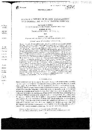 A unified theory of elastic degradation and damage based on a loading surface