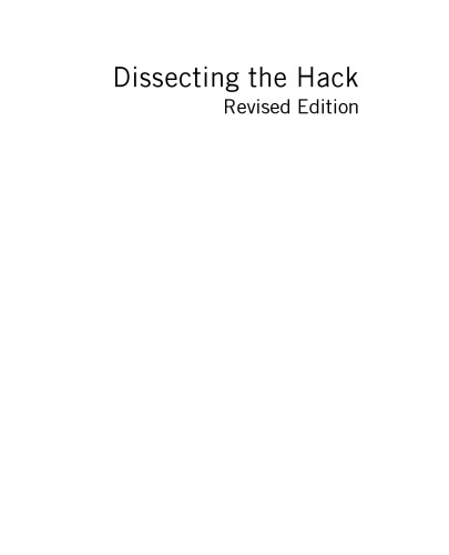 Dissecting the Hack: The F0rb1dd3n Network, Revised Edition