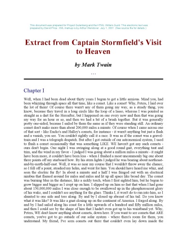 Extract From Captain Stormfield's Visit to Heaven (1909) (Oxford Mark Twain)