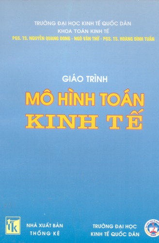 Giáo trình mô hình toán kinh tế