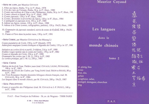 Les langues dans le monde chinois, tome 2