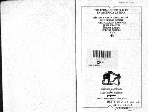 Politicas Culturales En America Latina