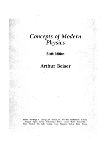 Concepts of Modern Physics