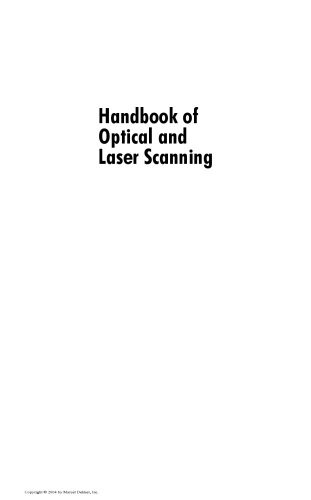 Handbook of Optical and Laser Scanning (Optical Science and Engineering)