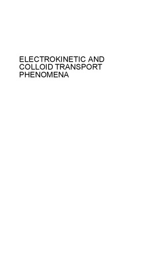 Electrokinetic and Colloid Transport Phenomena