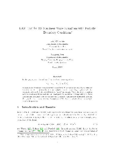 KAM tori for 1D nonlinear wave equations with periodic boundary conditions