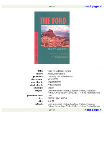 The Ford (California Fiction)