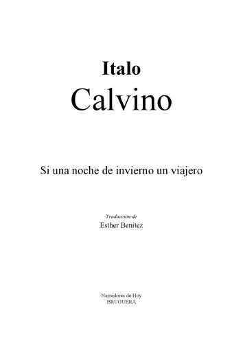 Si una noche de invierno un viajero