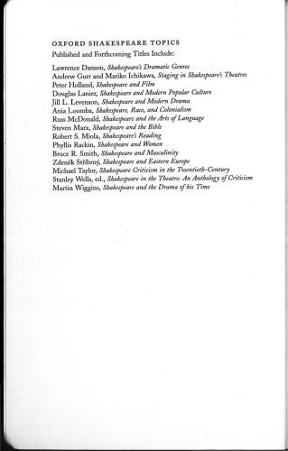 Shakespeare, Race, and Colonialism