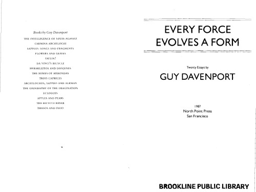 Every Force Evolves a Form