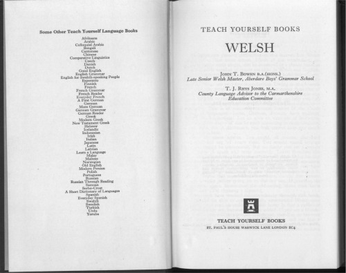 Welsh (Teach Yourself)