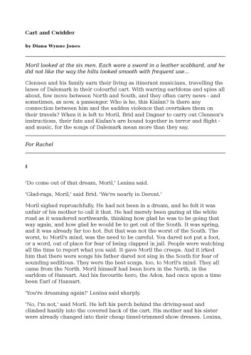 Cart and Cwidder (Dalemark Quartet, Vol. 1)