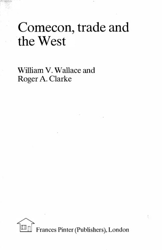 Comecon, Trade and the West