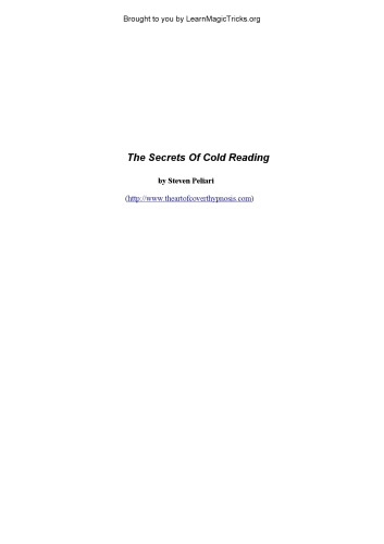 Secrets of Cold Reading