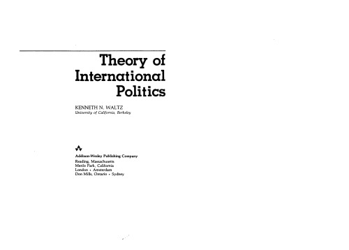 Theory of International Politics
