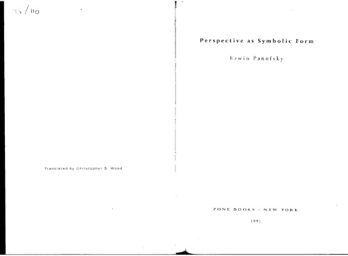 Perspective as Symbolic Form