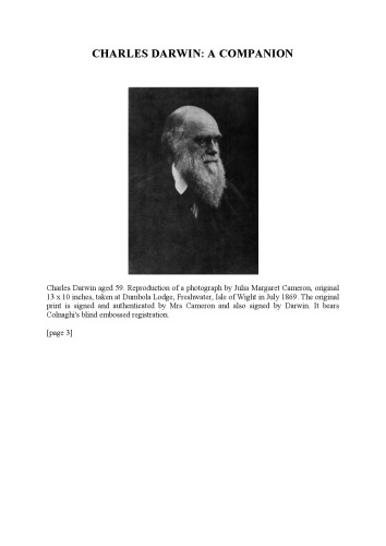 Charles Darwin: A Companion