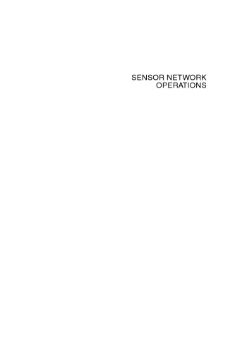 Sensor Network Operations