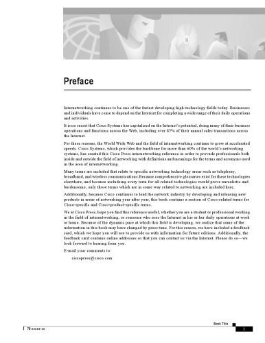 Dictionary of Internetworking Terms and Acronyms