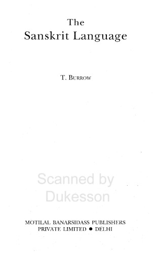 The Sanskrit language