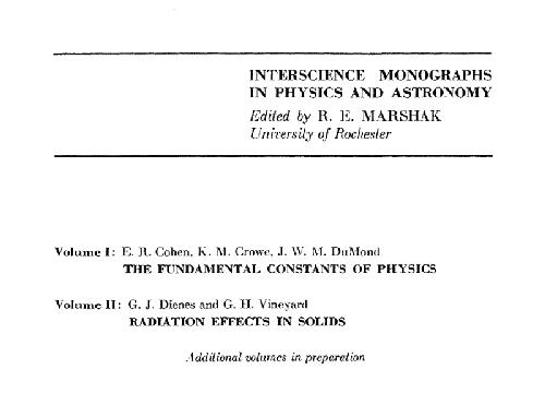 Fundamental Constants of Physics