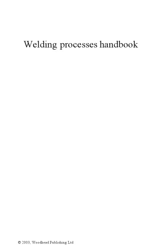 Welding Processes Handbook