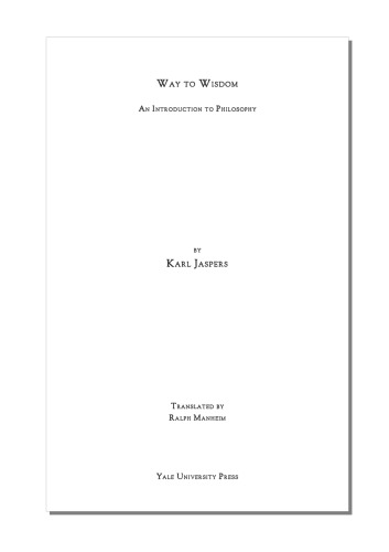 Way to Wisdom: An Introduction to Philosophy