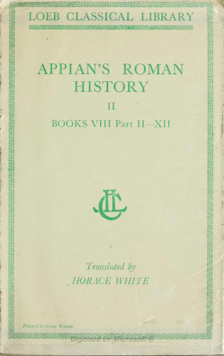 Appian: Roman History (Books 8.2-12)