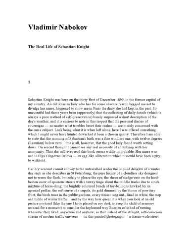 The Real Life of Sebastian Knight
