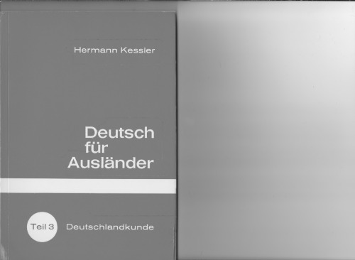 Deutsch für Ausländer, Teil 3: Deutschlandkunde