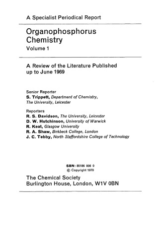 Organophosphorus Chemistry