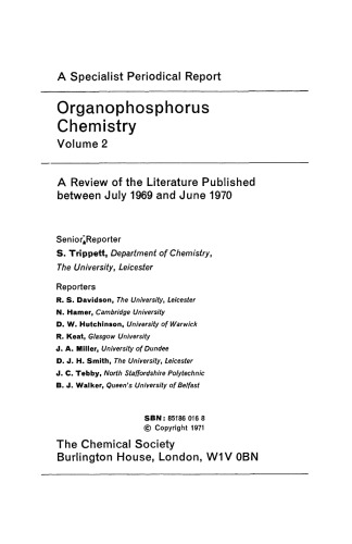Organophosphorus Chemistry