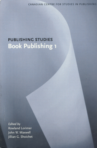 Publishing Studies: Book Publishing 1