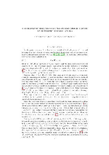 Heteroclinic solutions between stationary points at different energy levels