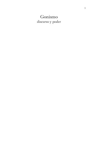 Gonismo. Discurso y poder