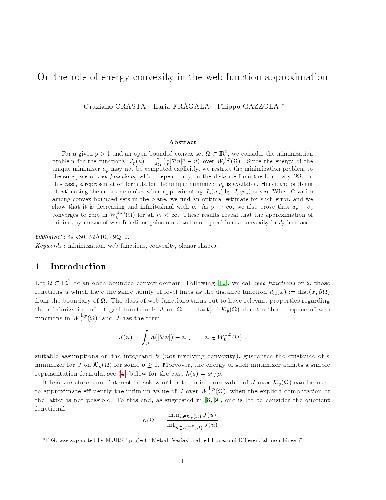 On the role of energy convexity in the web function approximation