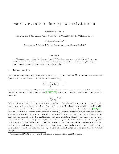Some estimates of the minimizing properties of web functions