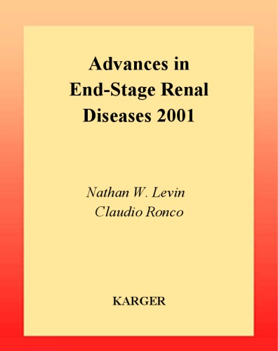 Advances in End-Stage Renal Diseases 2001: International Conference on Dialysis Iii, Miami Beach, Fla., January 2001