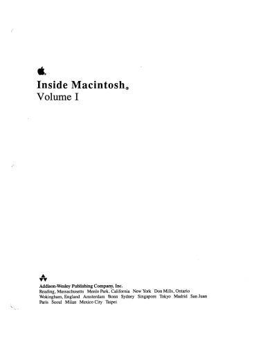 Inside Macintosh, Volume I
