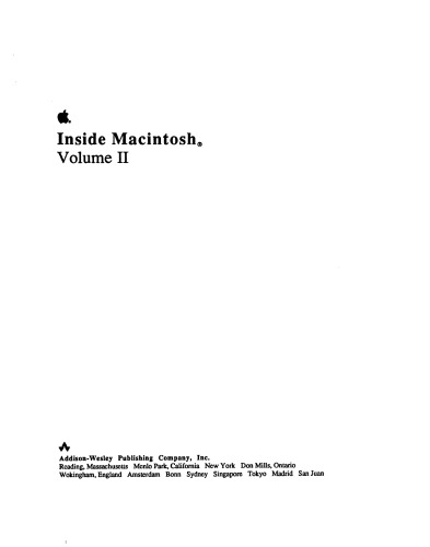 Inside Macintosh, Volume II
