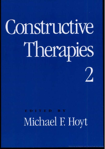Constructive Therapies V2: Volume 2