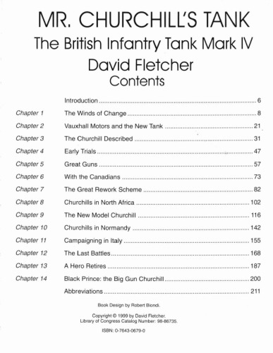 Mr. Churchill's Tank: The British Infantry Tank Mark IV